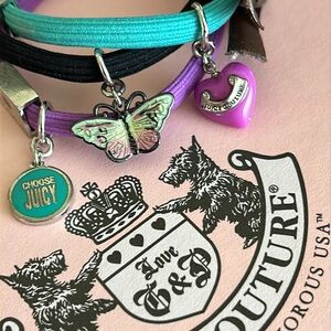Vintage Juicy Couture bracelets/hair ties set